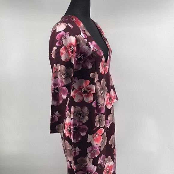 Retrolicious NWT The Lana dress floral pinks purples vintage inspired retro sz L - Picture 10 of 16